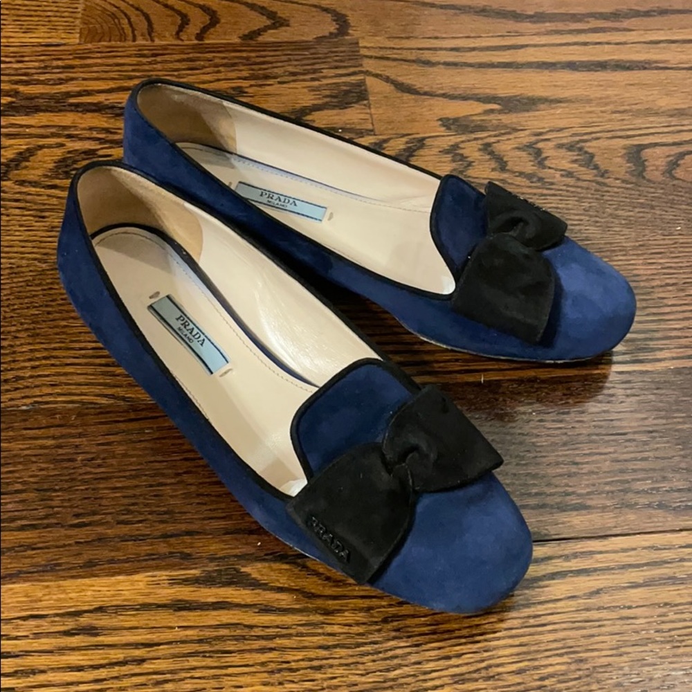 Prada bow flat